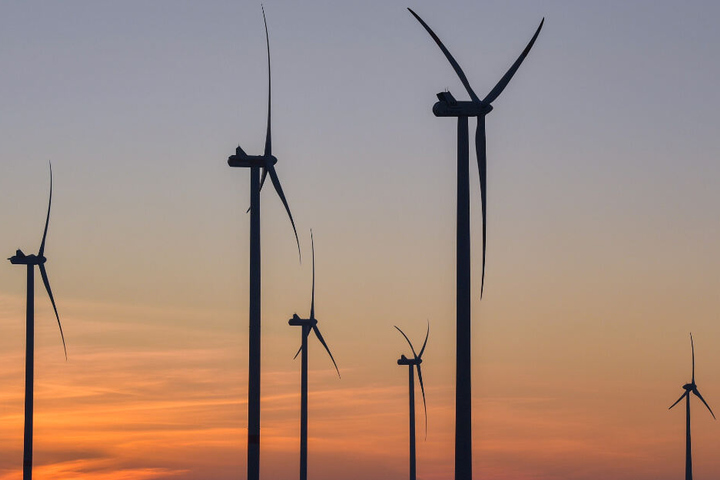Im gesamten Jahr 2019 wurden nur sechs neue Windräder in Betrieb genommen. (Symbolbild)