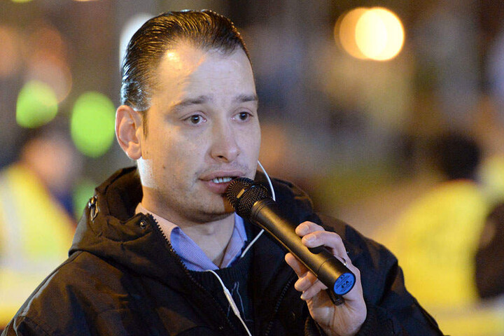 Pogida Organisator Christian Müller in Potsdam (Brandenburg) am 27.01.2016.