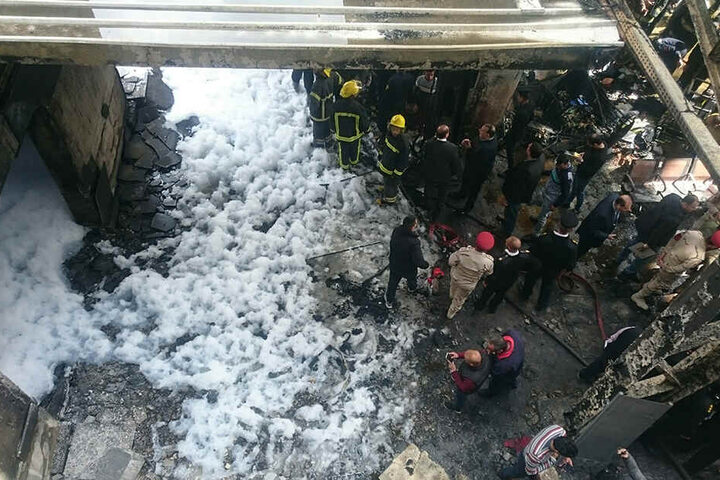 Dem Feuer war eine Kollision vorausgegangen.