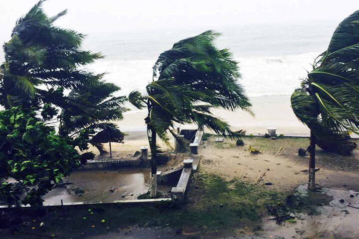 Mit Windstärken über 230 km/h fegte der Sturm über Madagaskar.