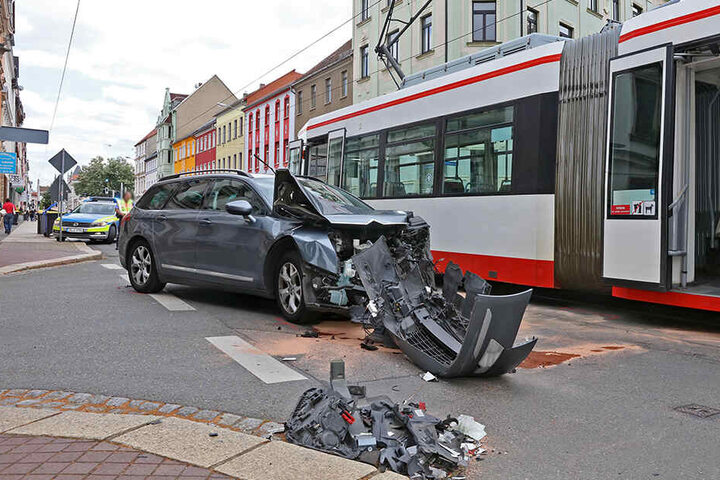 An dem Citroen entstand Totalschaden.