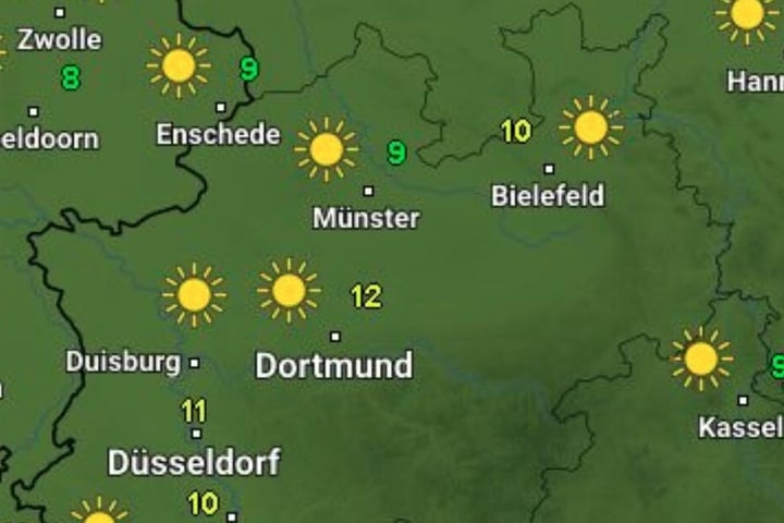 Am Wochenende wird überall in der Region die Sonne scheinen.