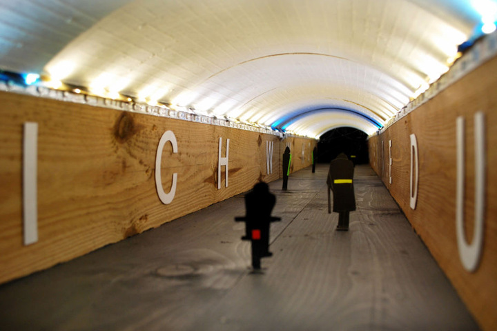 So soll der Tunnel aussehen: "Abwechselnd warmes und kaltes Licht soll eine optische Verkürzung erzeugen“, so Anke Neumann.