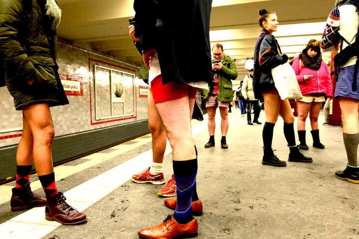 No Pants Subway Ride in Berlin.