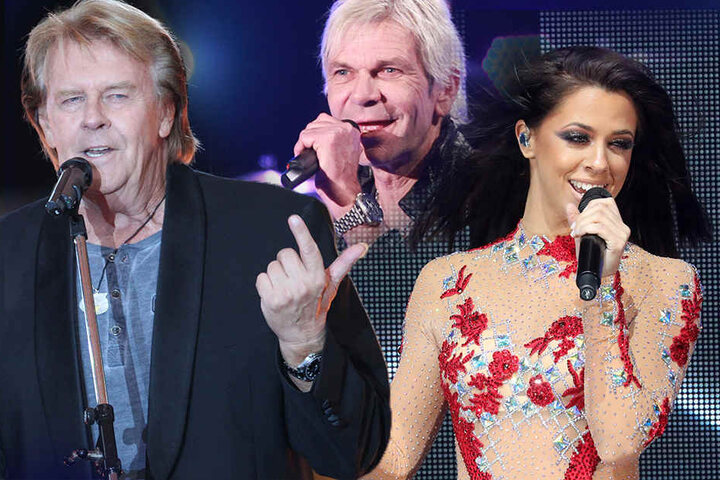 Mit dabei: Howard Carpendale, Matthias Reim und Vanessa Mai (von links).