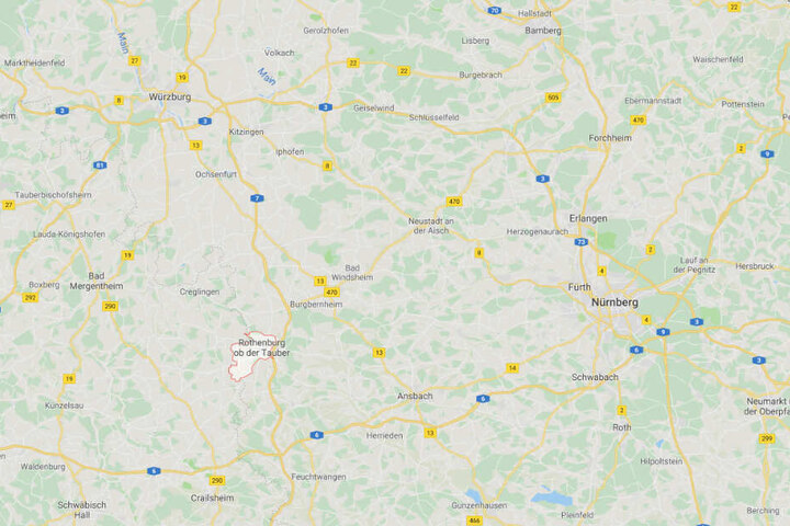 Der tödliche Unfall ereignete sich bei Rothenburg ob der Tauber in Mittelfranken.