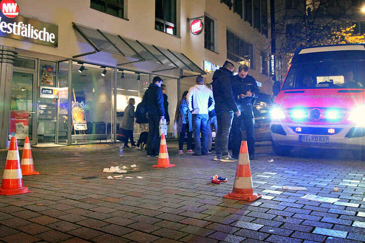 Feuerwehr und Polizei sicherten den Tatort.