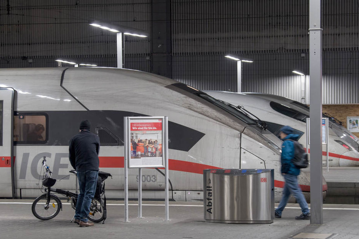 Am Montag kommt es bundesweit zu Warnstreiks der Deutschen Bahn.