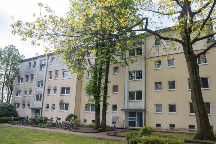 In diesem Haus wurde die Frau ermordet.