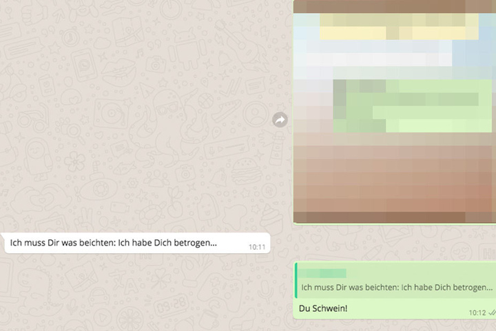 Wie man sieht: Die Ursprungsnachricht ist bei der Antwort noch zu sehen.