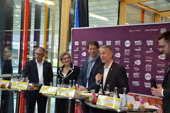 Auch die Veranstalter freuen sich bei dem Pressetermin auf die kommenden Messetage.