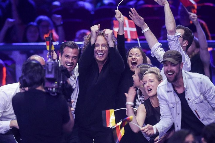 Große Freude Michael Schulte über den vierten Platz beim ESC.