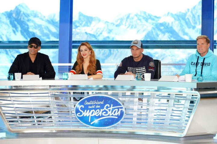 Die DSDS-Jury 2019: Xavier Naidoo, Oana Nechiti, Pietro Lombardi und Dieter Bohlen.