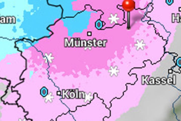 Am Sonntagvormittag könnte es sogar noch mehr schneien.