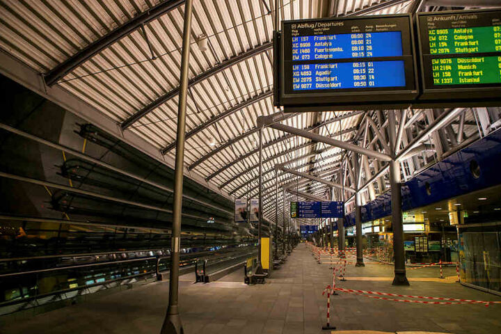 Der Securitybereich im Leipziger Flughafen musste kurzzeitig gesperrt werden. (Archivbild)