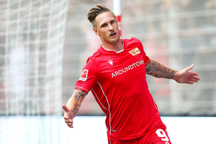 Union-Sturmtank Sebastian Polter traf zum zwischenzeitlichen 1:0 für die "Eisernen".