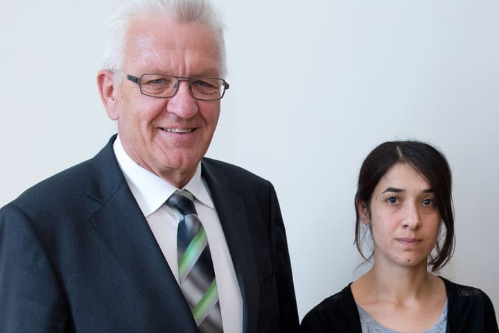 Rückblick: Im September 2016 traf sich Ministerpräsident Winfried Kretschmann mit Nadia Murad.