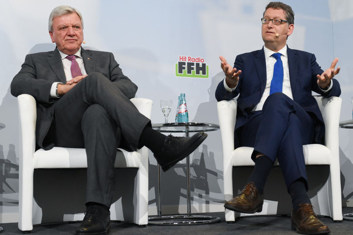Ministerpräsident Volker Bouffier (CDU, links) und sein Herausforderer Thorsten Schäfer-Gümbel.