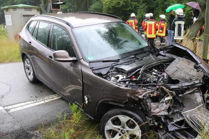 Der Fahrer des BMW hatte großes Glück.