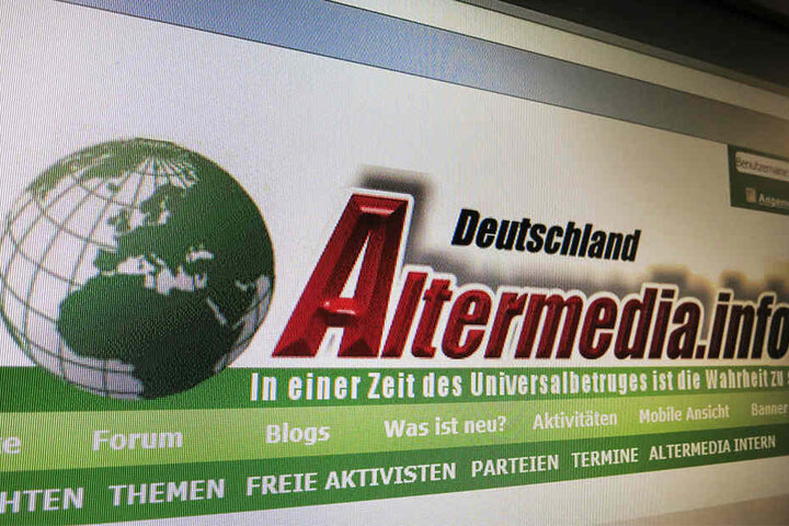 Das Neonazi-Portal "Altermedia" wurde mittlerweile verboten.