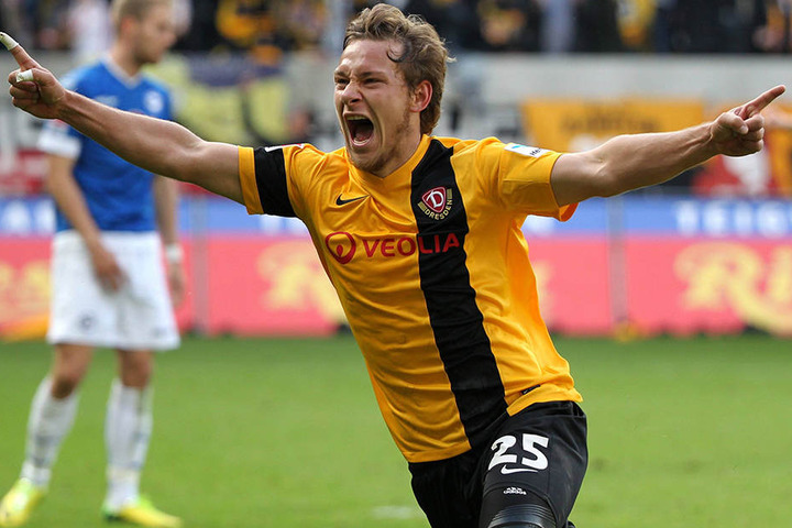 Robert Koch spielte fünf Jahre für Dynamo Dresden und schoss insgesamt 26 Tore für die 1. Mannschaft.