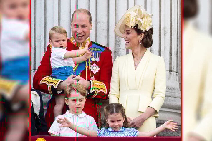 Heimlicher Star: Prinz Louis (1) war das erste Mal bei dem Spektakel dabei.