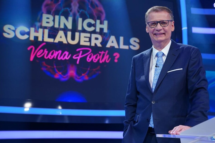 Günther Jauch moderierte die Liveshow "Bin ich schlauer als Verona Pooth?".