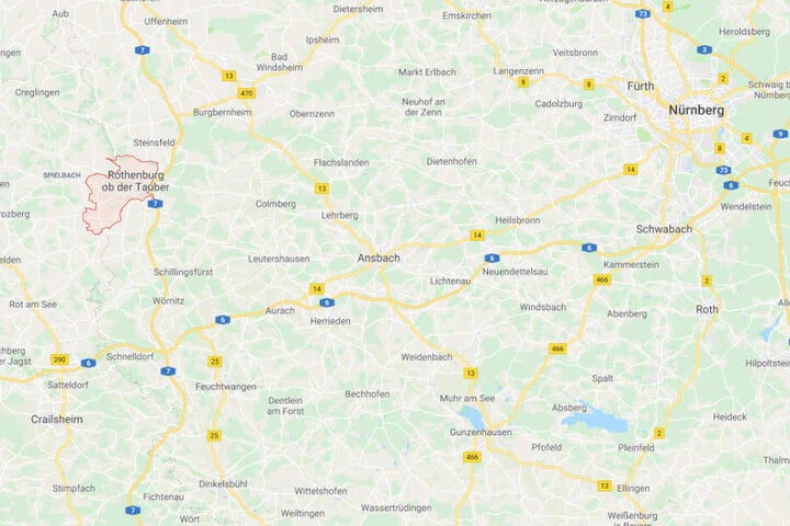 Auf einem Friedhof in Rothenburg ob der Tauber hat sich der Zwischenfall ereignet.