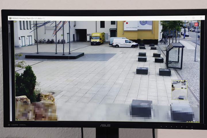 Videobeispiel- Originalbild, Entfernung 85 Meter, Objekt kann auf 85 Meter herangezoomt werden.