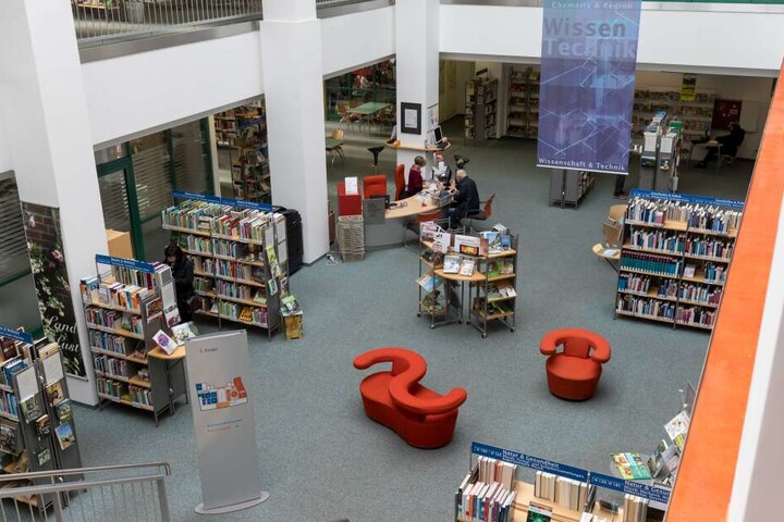 Die Stadtbibliothek in Chemnitz.