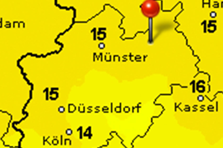 Zwischenzeitlich wird das Thermometer auf 14 Grad fallen.