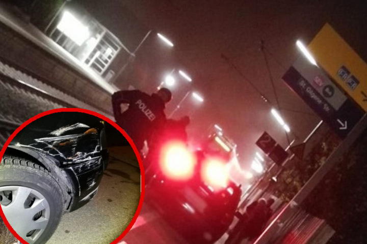 Am Auto und an der S-Bahn entstand Sachschaden in noch unbekannter Höhe.