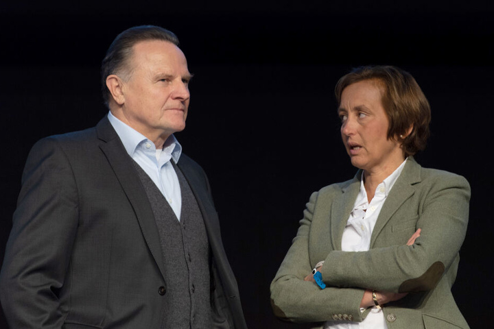 Georg Pazderski auf dem Parteitag der AfD in Sachsen.