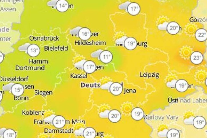 Mit zweistelligen Wettertemperaturen kann in der kommenden Woche gerechnet werden.