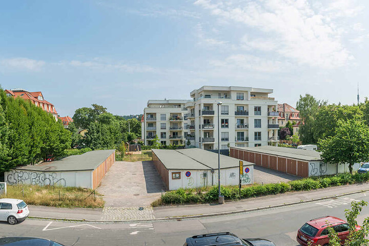 Der Garagen-Standort an der Schaufußstraße wird bebaut. Die Garagen sind bereits geräumt.
