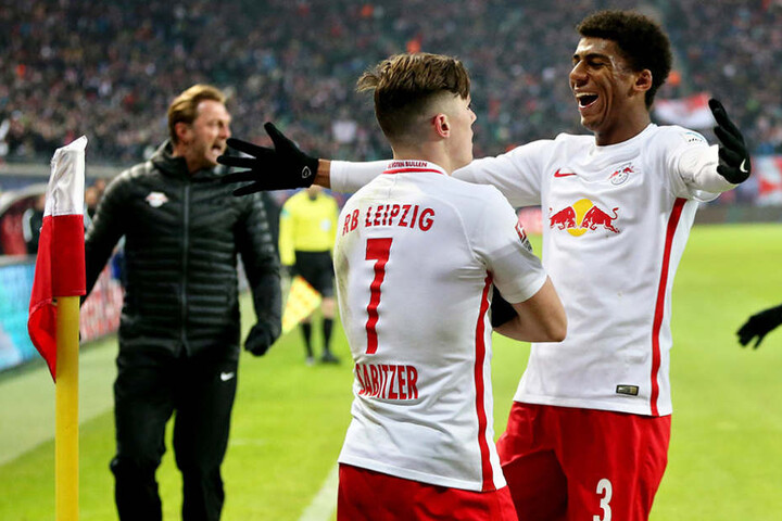 Jubel nach dem 2:1 für RB.