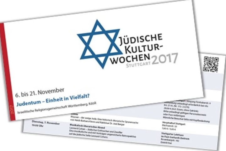 Die Isrealistische Religionsgemeinschaft Baden-Württemberg lädt zu den Jüdischen Kulturwochen ein.