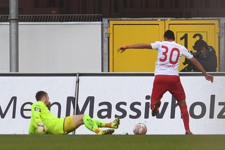 Hamdi Dahmani umspielte SCP-Keeper Kruse und traf zum 1:0 für die Gäste.