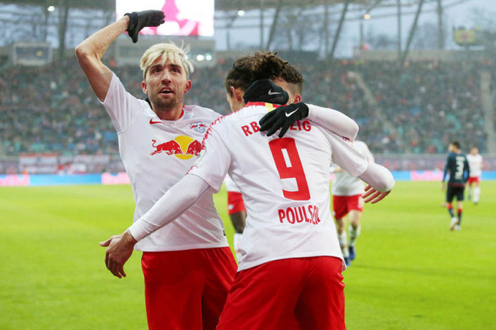 Kevin Kampl, Yussuf Poulsen und Diego Demme (v.l.n.r.) dürfen sich auf den türkischen Rekordmeister freuen.