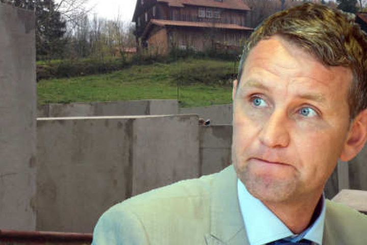 Björn Höcke betont immer wieder, dass er nicht wusste was die Künstlergruppe auf dem Nachbargrundstück wirklich plante.