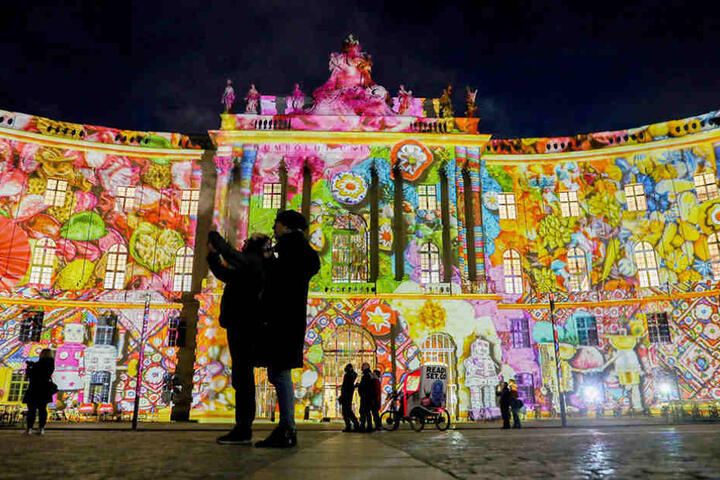 So schön erstrahlte die Humboldt-Universität im letzten Jahr beim "Festival of Lights".