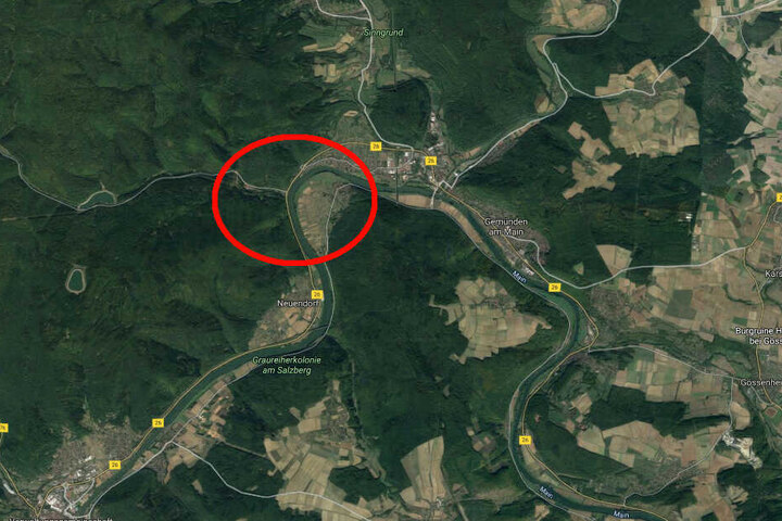 Der Unfall ereignete sich auf der Bundesstraße 26 in Höhe der Einmündung Ruppertshütten.