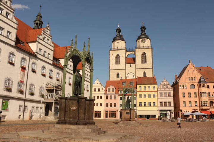 Der Marktplatz in Lutherstadt Wittenberg. Hier verlor sich die Spur der 55-Jährigen.