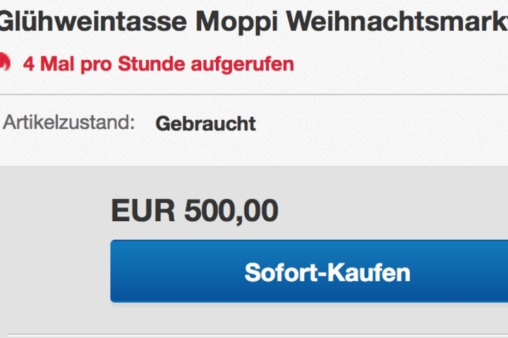 Kein Scherz: Für 500 Euro bietet ein Verkäufer seine Ware an.