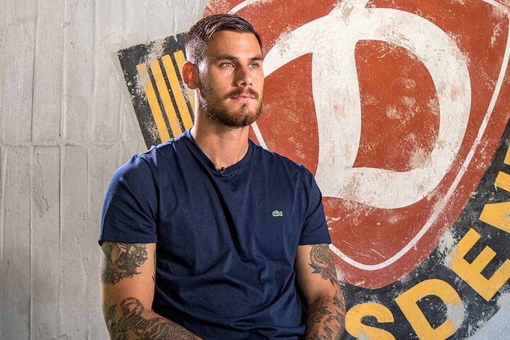 Dario Dumic bei seinem ersten Interview als Dynamo-Spieler.