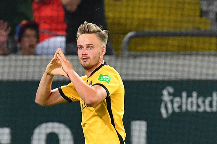 Lucas Röser traf für Dynamo in beiden Spielen gegen Duisburg. Beide Partien gewannen die Dresdner.
