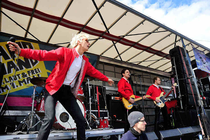 "Kraftklub" spielten am 1. Mai in Chemnitz.