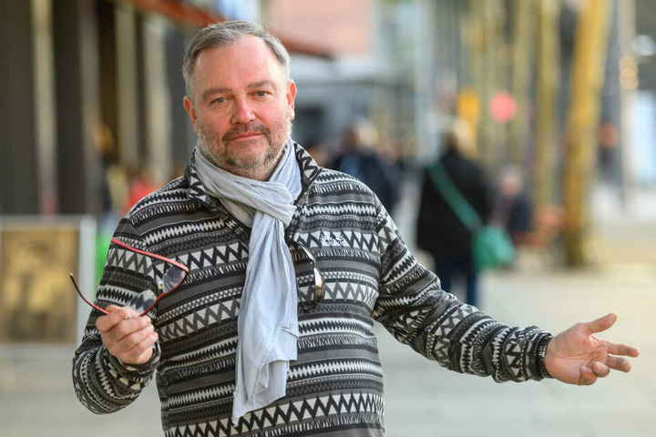 Lutz Gläser (54) von der "Future"-Werbeagentur fordert die Chemnitzer auf, nach Alternativen für ein Stadtfest zu suchen.