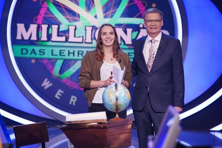 Elisabeth Gerstner mit Moderator Günter Jauch.