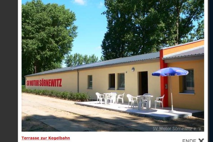 So sah das Vereinsheim früher aus. Jetzt ist es völlig abgebrannt.